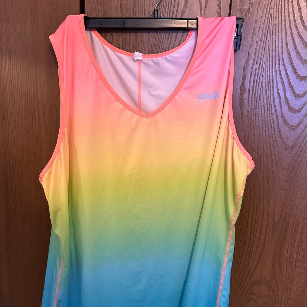 Fila athletic rainbow tank